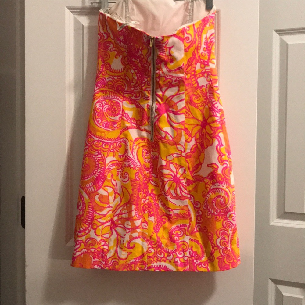 Lilly Pulitzer Tansy Strapless Dress - Picture 3 of 4